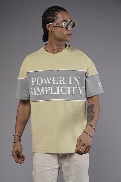 king brich Μπλουζάκι Unisex Oversize με λαιμόκοψη και λεπτομέρεια από σωλήνωση