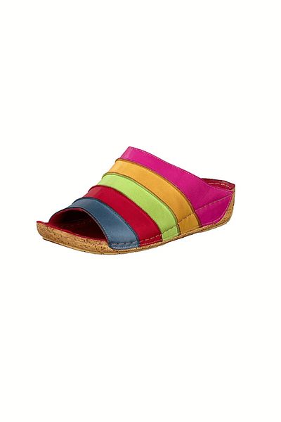 İNZE AYAKKABI Datça- Multicolored Genuine Leather Slippers