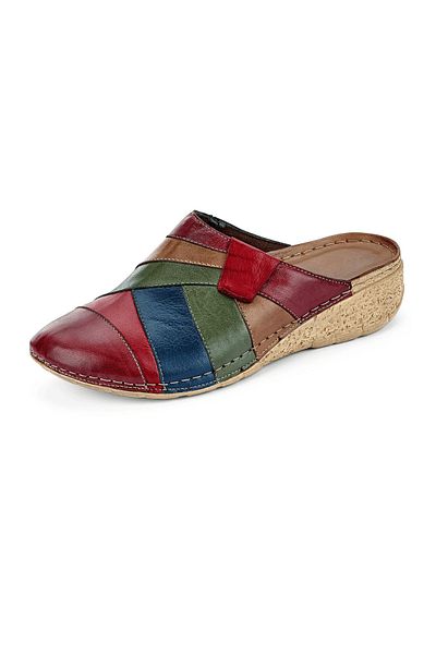 İNZE AYAKKABI Burgundy Colored Genuine Leather Slippers Model Name: Evia