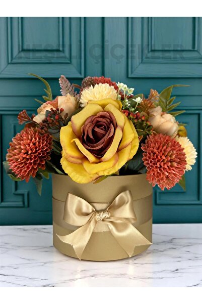 NEŞELİ ÇİÇEKLER Aranjament de flori artificiale Flori decorative colorate în ...