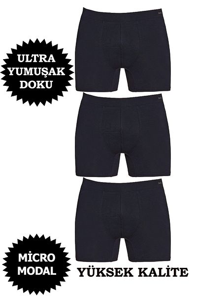 Berrak ΑΝΔΡΙΚΟ MICRO MODAL ΥΨΗΛΗΣ ΠΟΙΟΤΗΤΑΣ BOXER ΣΥΣΚΕΥΑΣΙΑ 3 ΤΕΜΑΧΙΩΝ