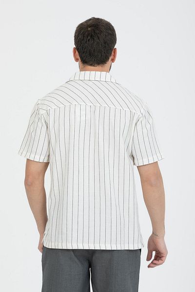 Store 100% cotton summer men's shirt |   Stylish striped pattern