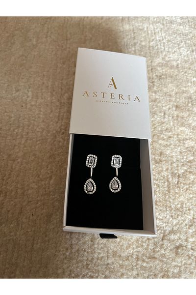 Asteria Jewelry فوضى إسقاط الأقراط الحجر