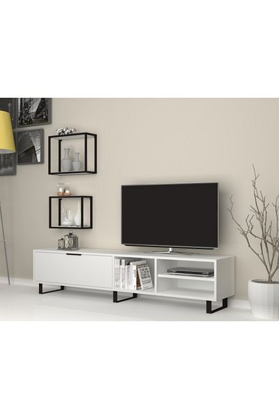 SAHABA Denza -wh white TV table model