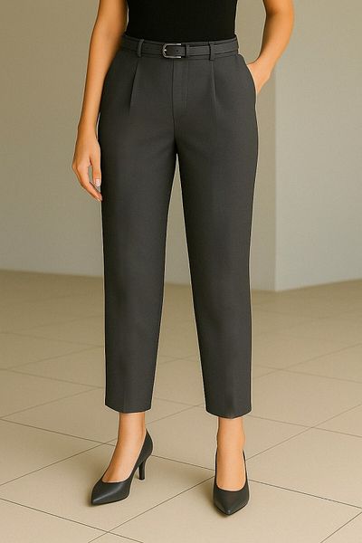 Modamorfo Belted Double Pocket Trousers with Smoked Model