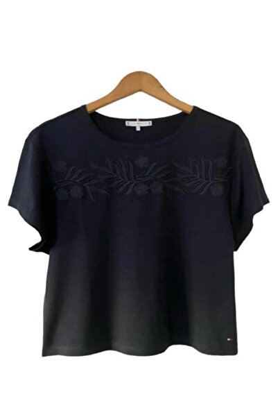 Tommy Hilfiger embroidered regular short women blouse