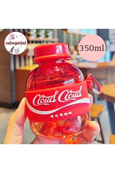 Salsepetial Mini Renkli Su Şişesi 350ml Figürlü Renkli Mini Suluk Matara 350ml