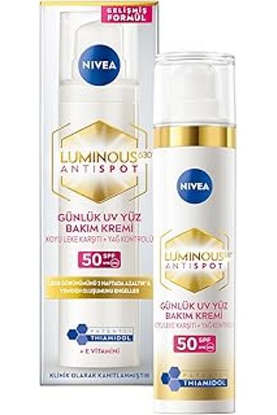 Mu Art Luminous630 Thiamidol - 40ml Day Face Cream, Spf50 Uv Protection, Hyaluronic Acid Anti-Blemish