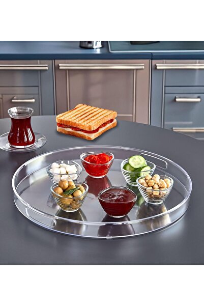 NY HOME 2li Yuvarlak,Sunum Tepsisi ve Kek Fanusu Maxi Boy