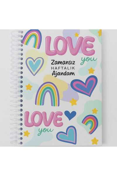 Ozzy ZAMANSIZ KONUŞAN AJANDA STICKERLI 17x24 SPİRALLİ SERT KAPAK