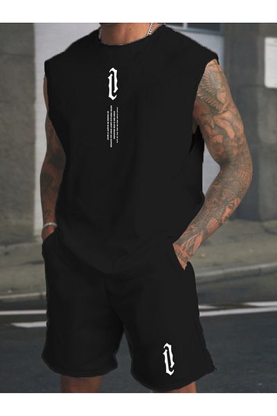 DOCE ELEGANTE 0 Sleeve Shorts and T-Shirt Set