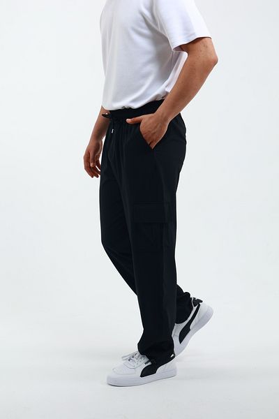 OXVİN Cushy Cool Ανδρικό Oversize Loose Cut Parachute Cargo Pocket Ρυθμιζόμενο φαρδύ παντελόνι με κλιπ ποδιών