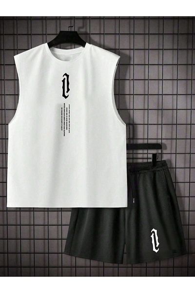 DOCE ELEGANTE 0 Sleeve Shorts and T-Shirt Set