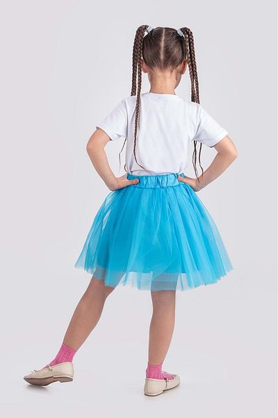Mnk Baby&Kids Rainbow Tutu Girl's Party Skirt M00727 Turquoise