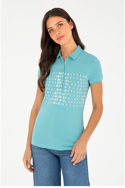 U.S. Polo Assn. U.S. Polo Assn Polo Collar Slim Fit Women's T-Shirt