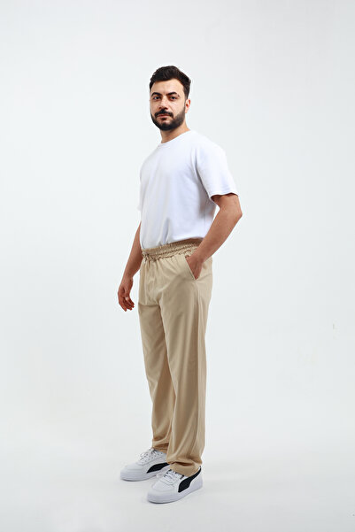 OXVİN Cushy Cool Ανδρικό Oversize Loose Cut Παντελόνι Αλεξίπτωτο, Gabardine Φαρδύ φαρδύ παντελόνι