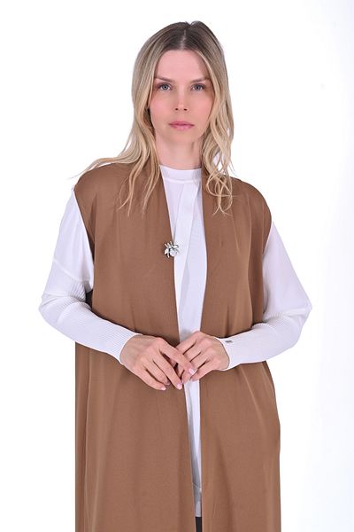 Invee Invee 6136 Knitwear Vest - Brown