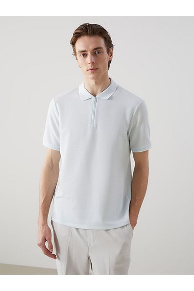 LC Waikiki Ανδρικό μπλουζάκι Polo Neck από υφασμάτινο ύφασμα Full Mold