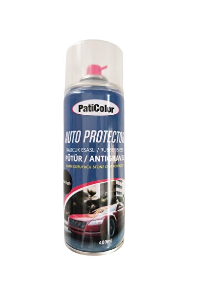 PatiColor Siyah Sprey Pütür Oto Araç Alt Kaplama Darbe Koruyucu 400 Ml.