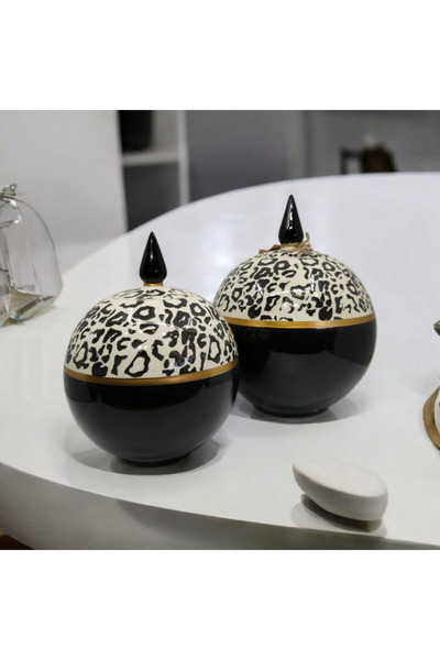 Armağan 2Lİ YUVARLAK DEKORATİF VAZO