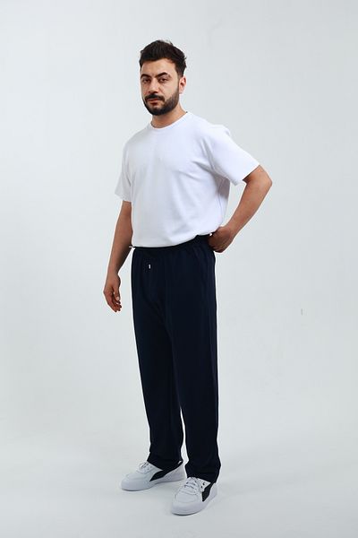 OXVİN Cushy Cool Men's Oversize Loose Cut Parachute Pants, Gabardine Wide Loose Leg Baggy Pants