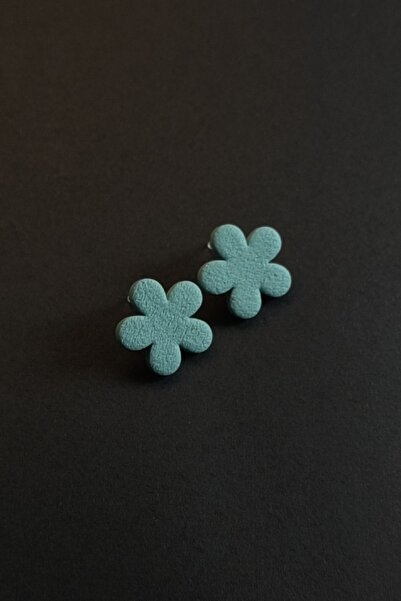 thecolourfully Clover Earrings - Ocean Wave (Polymer Clay - Nail Earrings, Ha...