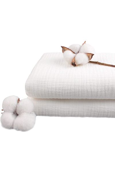 Zeren Home Pânză de muselină 2 straturi, potrivită pentru confecţionarea bumbacului organic, pantaloni scurţi, cămăşi, pantaloni, prosoape, pijamale 100x160cm
