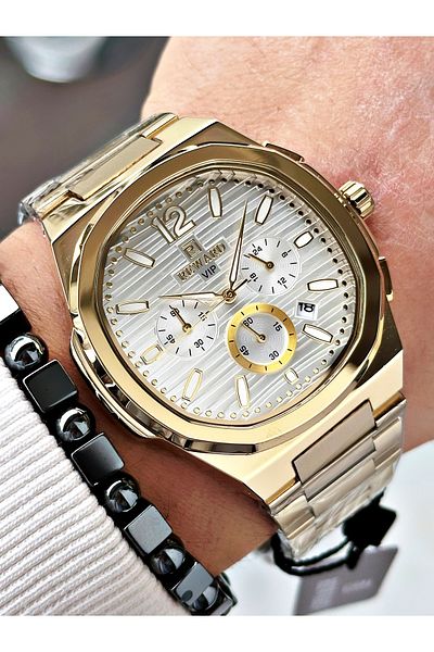 Reward Gold Color Functions Active Square Model Men's Wristwatch + Bracelet