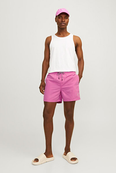 Jack & Jones JPSTFIJI JJSWIM SOLID LY Pembe Erkek Deniz Şortu