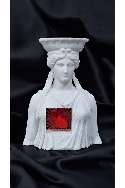 Marble Soul Modern Karyatid Heykel | Kalpli Antik Heykel | Mermer Görünümlü 3D Sanat Objesi