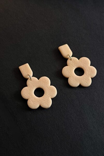 thecolourfully أقراط ديزي بيوتي - وردي أحمر الخدود (طين بوليمر - أقراط متدلية...