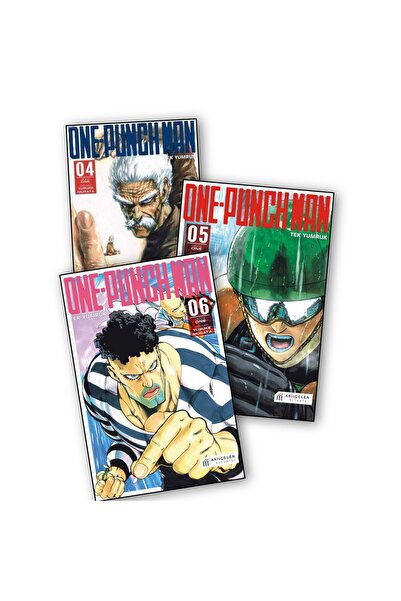 Akıl Çelen Kitaplar One Punch Man 4-5-6. Ciltler Manga Seti 2