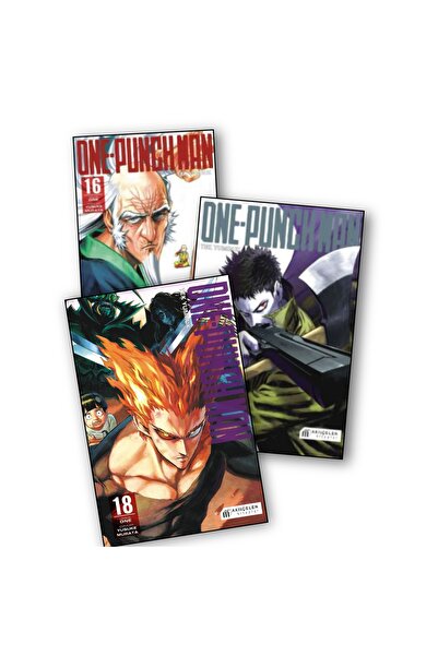 Akıl Çelen Kitaplar One Punch Man 16-17-18. Ciltler Manga Seti 6