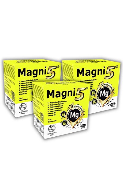 DR MÜYE Magnezyum 5 Etkili Form 9 Aylık 270 Kapsül B6 D3 Vitamin Magni5 Bisgl...