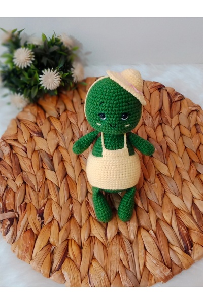 SR HOBİ Amigurumi Elbiseli Kaplumbağa Oyun Arkadaşı