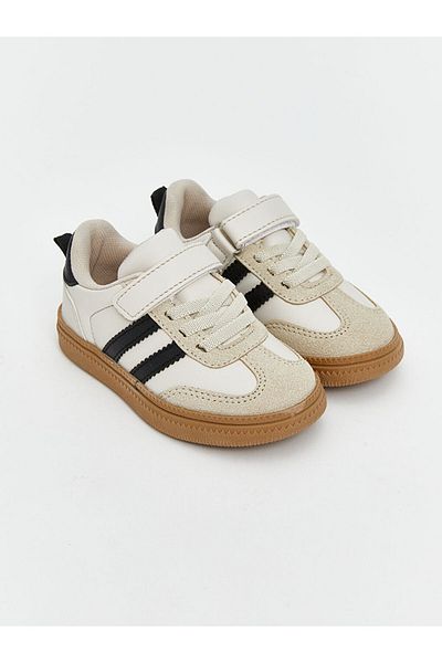 LC Waikiki Beige Lace and Velcro Baby Boy Sneakers Lcw Steps