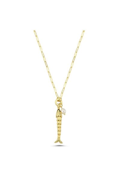 CHARMLUCKY Steel Fish Charm Pendant
