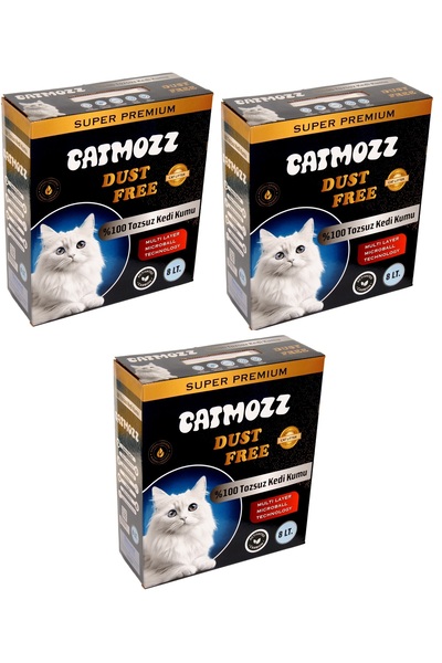 CatMozz Dust Free %100 Tozsuz Süper Premium Aktif Karbon Topaklaşan Hipoalerj...