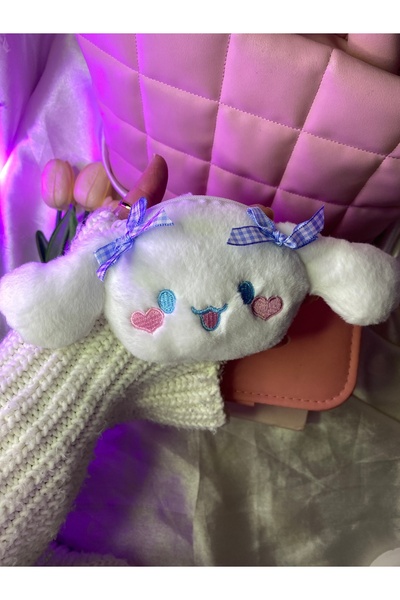 SANRIO Sanrıo karakterli cınnamoroll peluş cüzdan anahtarlık/hediyelik çanta ...