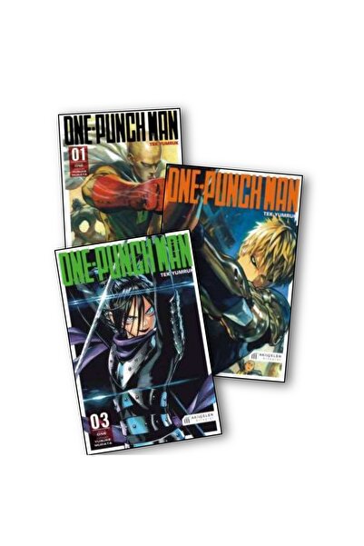 Akıl Çelen Kitaplar One Punch Man 1-2-3. Ciltler Manga Seti 1