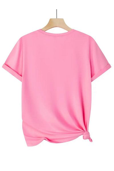 Meems Μπλουζάκι Unisex Pink Oversize