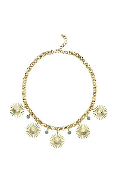 CHARMLUCKY Special Series Sun-Blue Charm Necklace