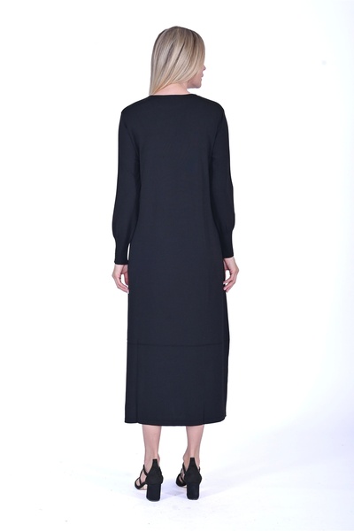 Invee Black Knitwear Dress