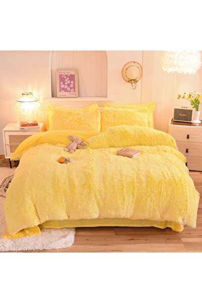 Choice طقم أغطية سرير الأميرة الدافئ والمريح من 3 قطع من الصوف المرجاني فائق الكثافة مقاس 200×230 سم، لحاف مخملي من المنك