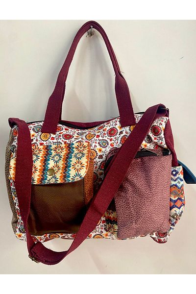 Street Bag Patchwork Ethnic Αυθεντική Bohemian Shoulder Bag Τσάντα χειρός Καθημερινή χρήση Ταξιδιωτική χρήση Τσάντα Messenger