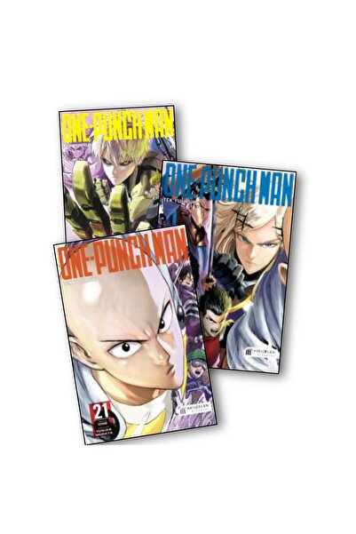 Akıl Çelen Kitaplar One Punch Man 19-20-21. Ciltler Manga Seti 7