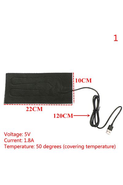 JETTING وسادات تدفئة سريعة التسخين بمنفذ USB 10×22 سم، 5 فولت، وسادة دافئة للحيوانات الأليفة للسترات القماشية والأحذية
