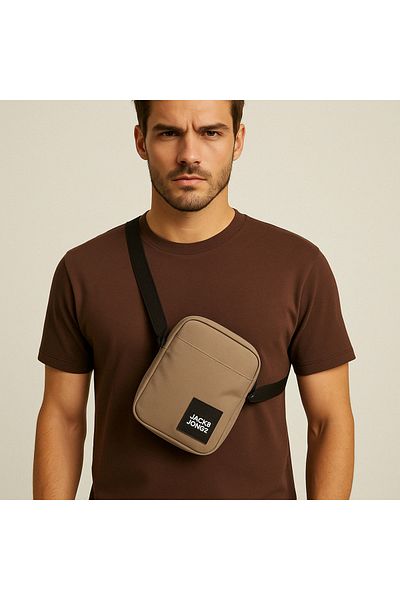 Jack & Jones Geantă Jack Jones Jamie Beige pentru bărbați 12158443
