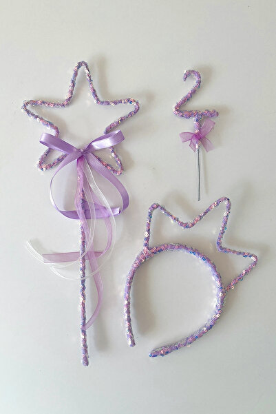 COOLMINIES Paiete Paiete Fată Copil Coroană Steaua Baghetă Scepter și Ornamen...