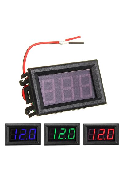 Genel Markalar Dijital DC Voltaj Göstergesi Voltmetre Display 4.5-30V - Kasalı